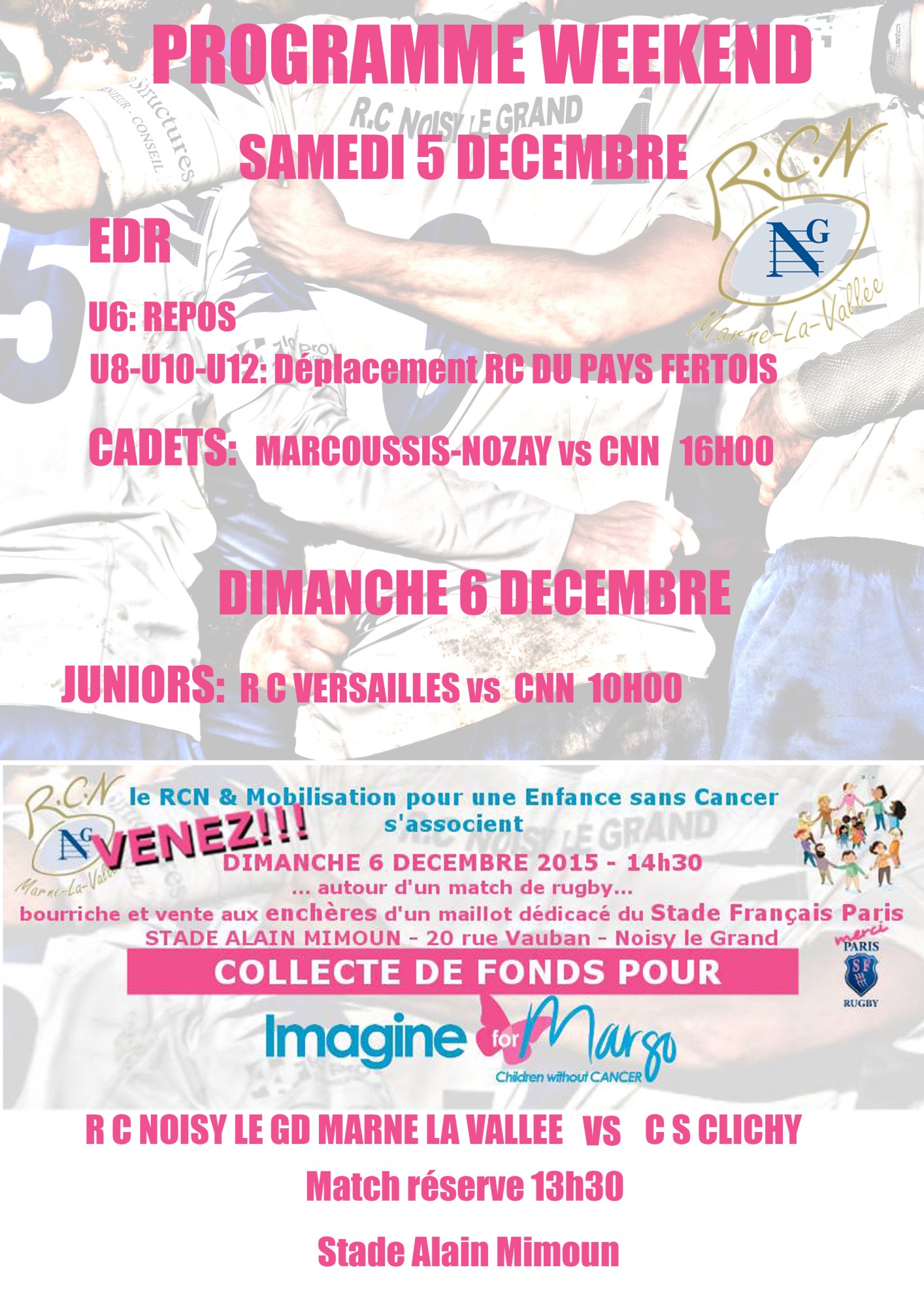 programme 5 et 6 decembre